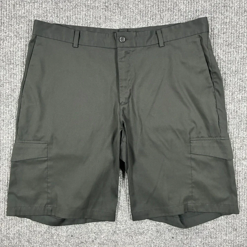 Nike Golf Dri-FIT Mens Cargo Golf Shorts Size 36 Black Performance Mid Rise